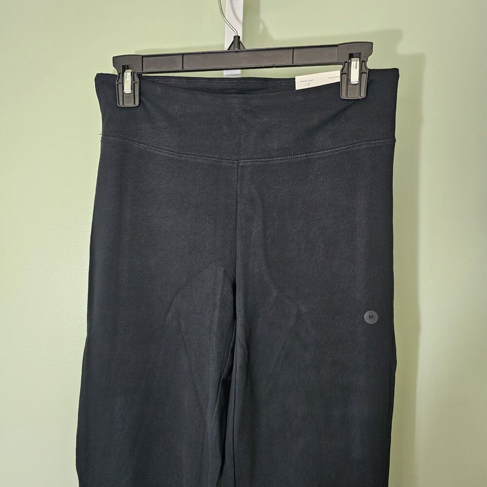 American Eagle Mid Rise Festival Flare Leggings Black‎ Medium - Picture 2 of 8